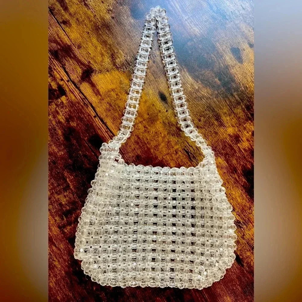 Urban Outfitters | clear beaded handbag.